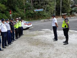 SAT LANTAS BERSAMA DISHUB SIMALUNGUN LAKSANKAN KEGIATAN HUKUM PM 75 TAHUN 2021.