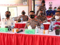 KAPOLRES SIMALUNGUN IKUTI ZOOM MEETING KAPOLRI GENCAR LAKSANAKAN VAKSINASI.