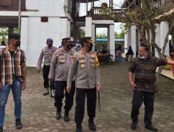 Kapolres Batu Bara Tinjau Pembagian BPNT dan Pelaksanaan Vaksinasi.