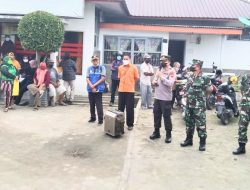 Sinergitas TNI – Polri Akselerasi Vaksinasi Sekaligus Pantau Penyaluran Dana BPNT.