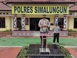 KAPOLRES SIMALUNGUN IRUP GELAR PASUKAN OPS KESELAMATAN TOBA 2022.