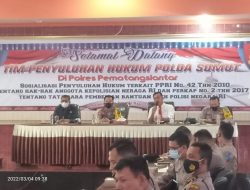 POLRES SIMALUNGUN IKUTI GELAR SOSIALISASI BIDKUM POLDA SUMUT.