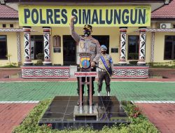 KAPOLRES SIMALUNGUN PIMPIN APEL PAGI DAN MEMBERIKAN ARAHAN.