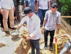 Bupati Simalungun Letakkan Batu Pertama Pembangunan Jembatan penghubung Huta Sipanga dan Bukit Kataran.