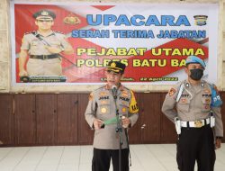 Kapolres Batu Bara Pimpin Sertijab Lima Perwira Polres.