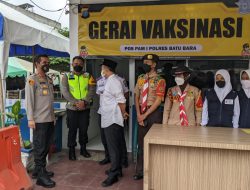 Bupati Bersama Kapolres Batu Bara Kunjungi Pospam Cek Kesiapan Ops Ketupat Toba 2022.