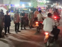 Polsek Labuhan Ruku Bersama Koramil 05 Tanjung Tiram, Satpol-PP dan Kadus Pahaen Laksanakan Patroli Gabungan.