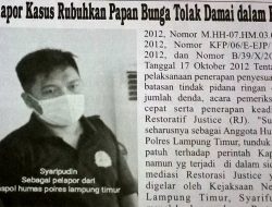 Ssstt….!! Ada Polisi Hello-Kity Pembohong di Polres Lampung Timur.