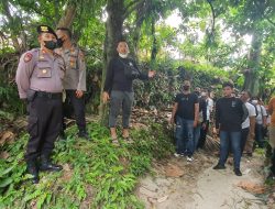 Bersama Warga Polres Simalungun Terjunkan Personel Lakukan Penyisiran Lokasi Penemuan Potongan Kaki Manusia