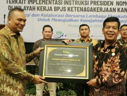 Bupati Simalungun Terima Penghargaan Dari BPJS Ketenagakerjaan