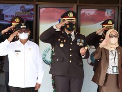 POLRES DAN FORKOPIMDA KABUPATEN SIMALUNGUN IKUTI UPACARA HARI BHAYANGKARA KE 76 SECARA VIRTUAL