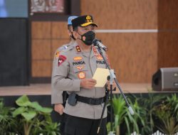 KAOLDA SUMUT PIMPIN UPACARA SERAH TERIMA KAPOLRES SIMALUNGUN BERSAMA 4 KAPOLRES LAINNYA