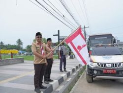 Wakil Bupati Batu Bara Lepas Puluhan Anggota Kwarcab Gerakan Pramuka Ikuti Jamda Sumut 2022