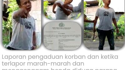 Anggar Jago Ancam Bunuh Wartawan Dengan Parang, Mantan Residivis Narkoba SHND Bebas Berkeliaran, Polisi Apa Kabar?