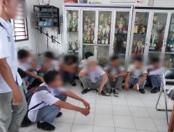 Satpol PP Batu Bara Gelar Razia 17 Siswa Terjaring