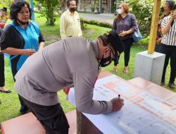 KAPOLSEK BANGUN RESOR SIMALUNGUN DUKUNG KAMPANYE RING THE BELL BAGI ANAK DISABILITAS