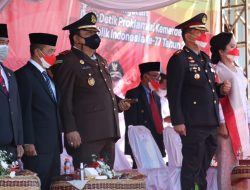 KAPOLRES SIMALUNGUN IKUTI UPACARA PERINGATAN HUT RI KE 77 TAHUN 2022 BERSAMA PEMKAB SIMALUNGUN