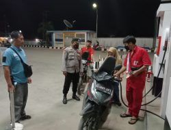 Polres Simalungun Patroli Ke SPBU  Himbau Masyarakat Agar Tidak Terprovokasi Dengan Penyesuaian Harga BBM