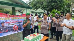 Polisi Simalungun Beri Kejutan Kepada TNI di HUT ke 77 Tahun 2022