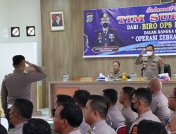 Supervisi Biro Ops Polda Sumut di Polres Simalungun, Evaluasi Razia Zebra Toba 2022