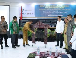 Rakorda Pendataan Awal Regsosek Tahun 2022 di Kabupaten Simalungun