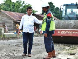 Tinjau Perbaikan Jalan Provinsi di Panei Tongah, Bupati Simalungun berharap masyarakat ikut memberikan dukungan