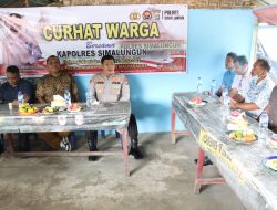 Untuk Jaga Kamtibmas Kapolres Simalungun Dengarkan Curhatan Warga Nagori Moho
