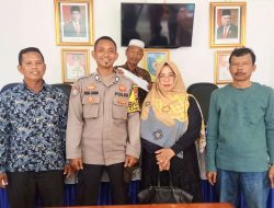 Personil Polsek Indrapura Hadiri Rapat Musyawarah Jadwal Kampanye Pilkades Desa Pematang Jering