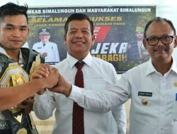 Berprestasi di Ajang Internasional, Jeka Asparido Saragih Disambut Bupati Simalungun bersama Forkopimda.