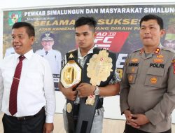 Kedatangan Jeka Saragih Disambut Kapolres Bersama Forkopimda Simalungun