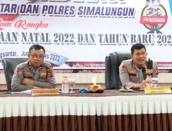 Jelang Ops Lilin Toba 2022 Polres Simalungun Gelar Rakor Bersama Polres Siantar