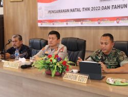 Kapolres Simalungun Gelar Rakor Lintas Sektoral Tahap Awal Akan Dirikan Pos Pam Jelang Nataru