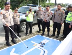 Simulasi Gladi Ops Lilin Toba 2022 Kapolres Simalungun Jadikan TOL Sinaksak-Dolok Merawan Jalur Alternatif