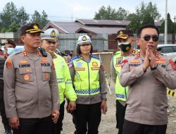 Kapolres Simalungun Dampingi Kunjungan Kapolda Sumut Cek Jalur Alternatif Tol Sinaksak Jelang Ops Lilin Toba 2022
