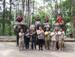 Kembali Libur Tahun Baru Kapolres Simalungun Pantau Taman Wisata Aek Nauli Elephant Conservation Camp (ANECC)