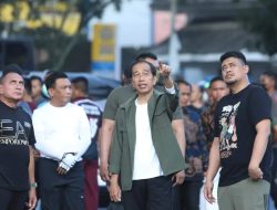 Kapolda Sumut Gowes Bersama Presiden Jokowi Keliling Kota Medan