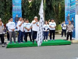Rayakan Hut BUMN Ke 25 Tahun 2023 Karyawan PTP-N III Ikuti Gerak Jalan Santai