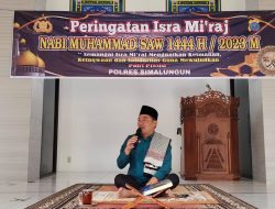 Polres Simalungun Gelar Peringatan Isra Mikraj Nabi Muhammad Saw Tahun 1444 H