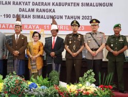Kapolres Hadiri Rapat Paripurna DPRD HUT Ke-190 Kabupaten Simalungun Tahun 2023