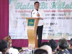 Bupati dan Wakil Bupati Simalungun Hadiri Halal Bi Halal Dalam Mangalop Riah Pemekaran Simalungun