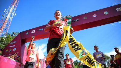 Wagub Sumut Bersama Pangdam l/BB Ikut Ramaikan Bukit Lawang Orang Hutan Trail Run 2023