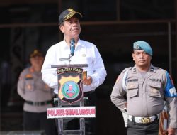 Bupati Simalungun Pimpin Apel  Ketua Sat Kamling Polres Simalungun