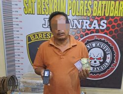 Satreskrim Polres Batu Bara Amankan Seorang Jurtul Togel di Warung