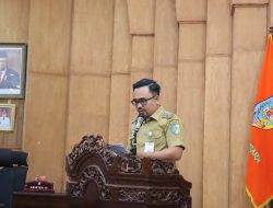 Oky Iqbal Frima Bacakan Surat Pengunduran Diri Sebagai Wakil Bupati Batu Bara