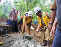 Hadiri Syukuran Pangulu Di Kecamatan Tapian Dolok, Bupati Simalungun Lakukan Peletakan Batu Pertama Pembangunan SPAM