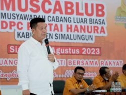 Bupati Simalungun Hadiri Muscablub DPC Partai Hanura Kabupaten Simalungun