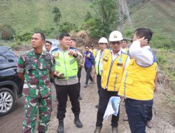 Kapolres Bersama Forkopimda Simalungun Tinjau Pembangunan Jalan Daerah Pariwisata Danau Toba