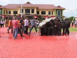 Polres Batu Bara Menggelar Simulasi Sispamkota