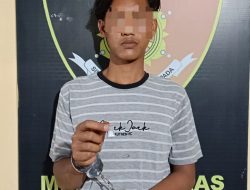 Polsek Medang Deras Amankan Warga Langkat Diduga Sedang Konsumsi Shabu