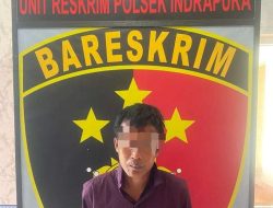 Polsek Indrapura Tangkap Seorang Residivis Dalam Warung